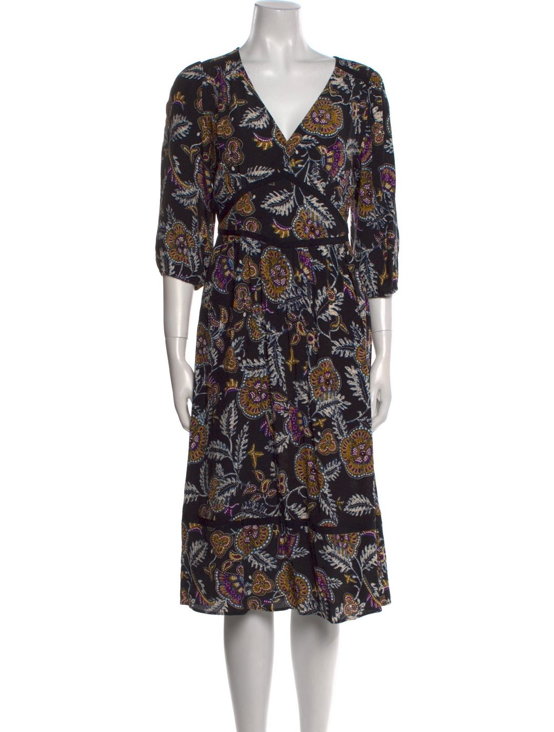 Printed Midi Length Dress