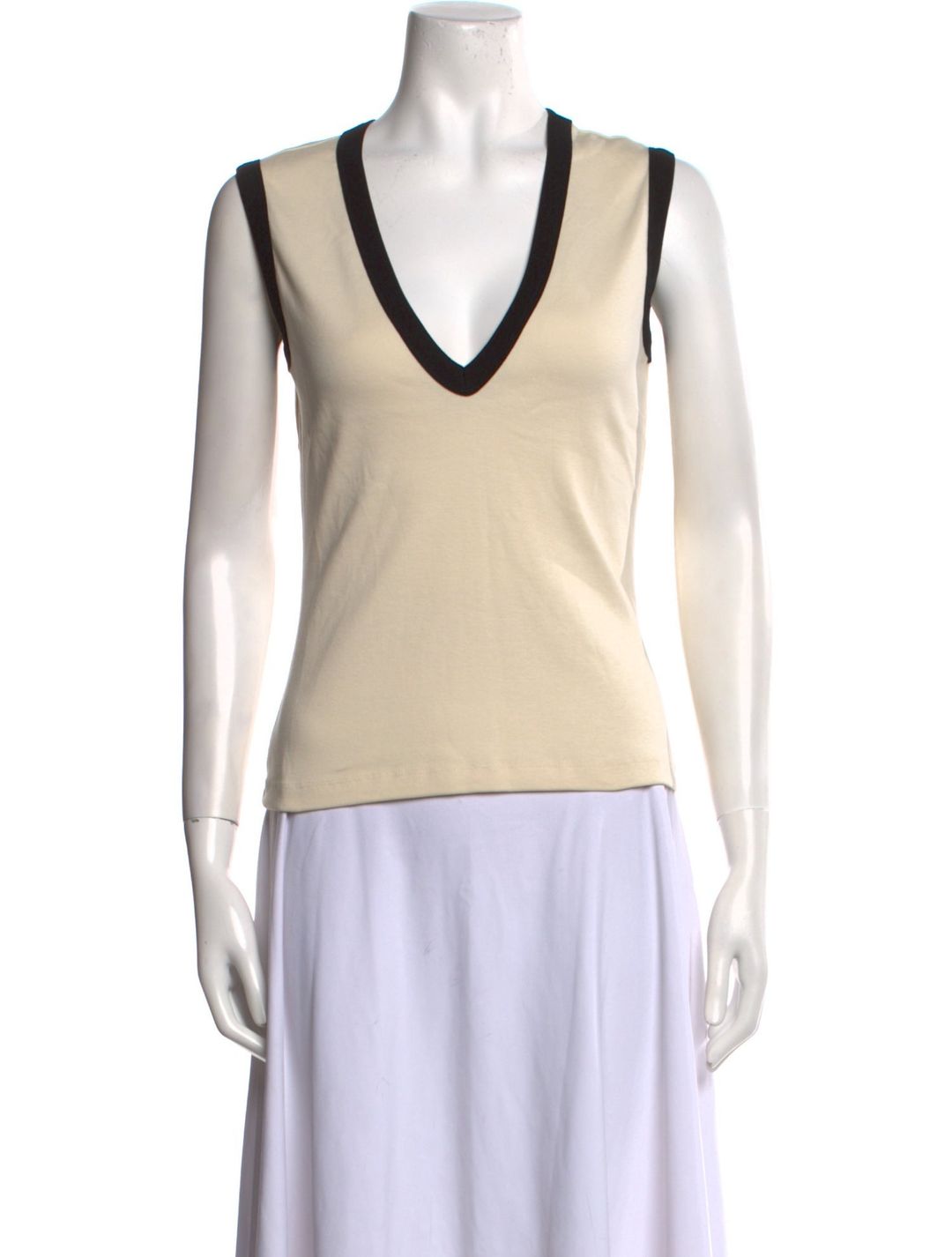 Exclusive Riviera Dewi Cotton Tank Top off-white #8