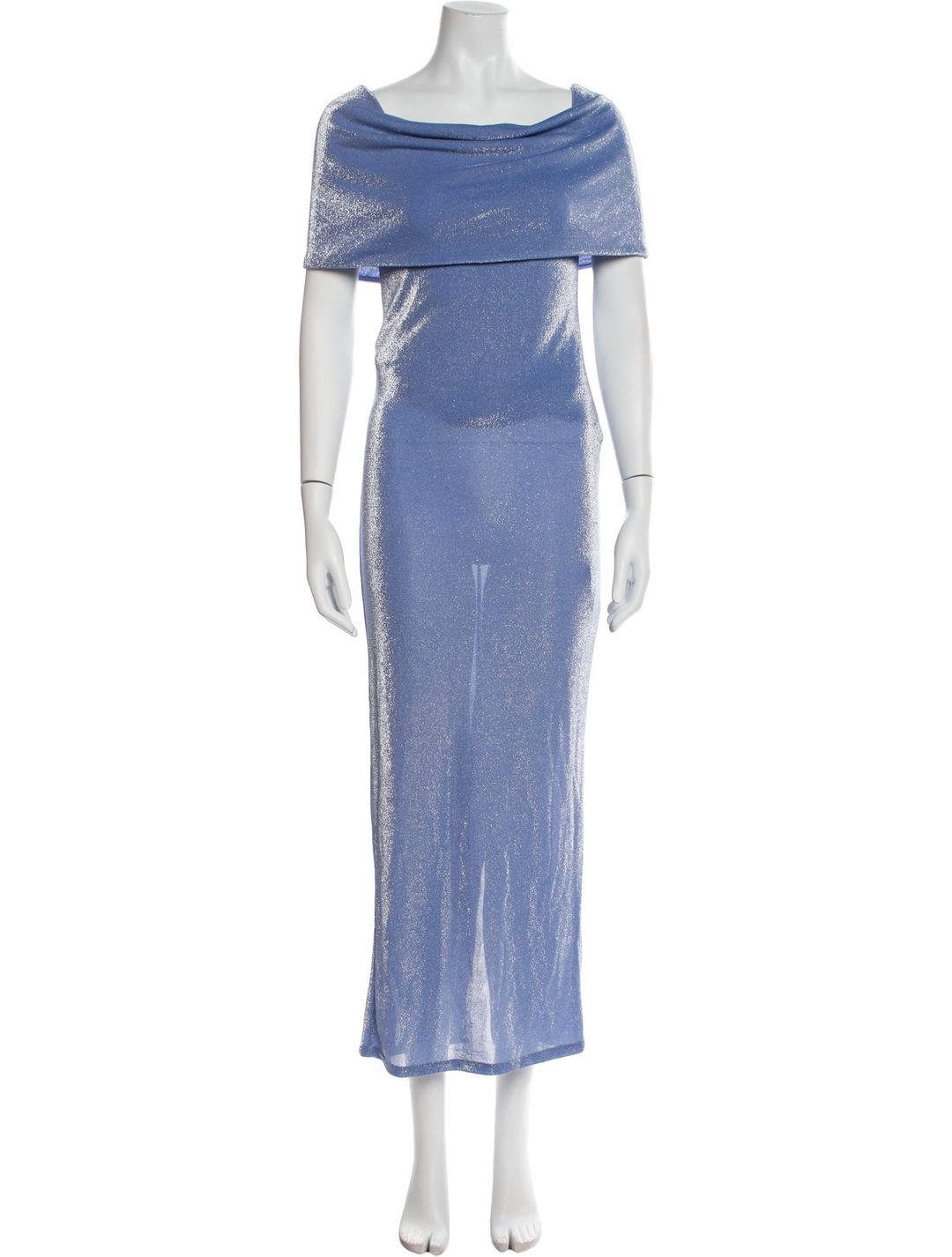 ROTATE Birger Christensen Bateau Neckline Long Dress w/ Tags