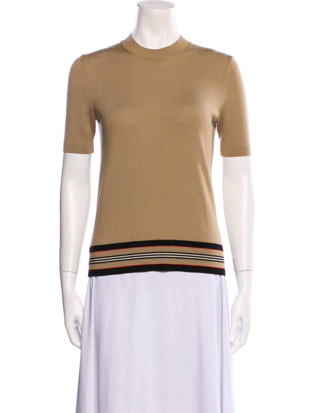 Merino Wool Graphic Print Top