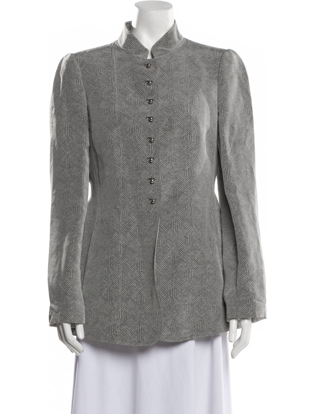Giorgio Armani Pockets are basted shut Linen Jacket