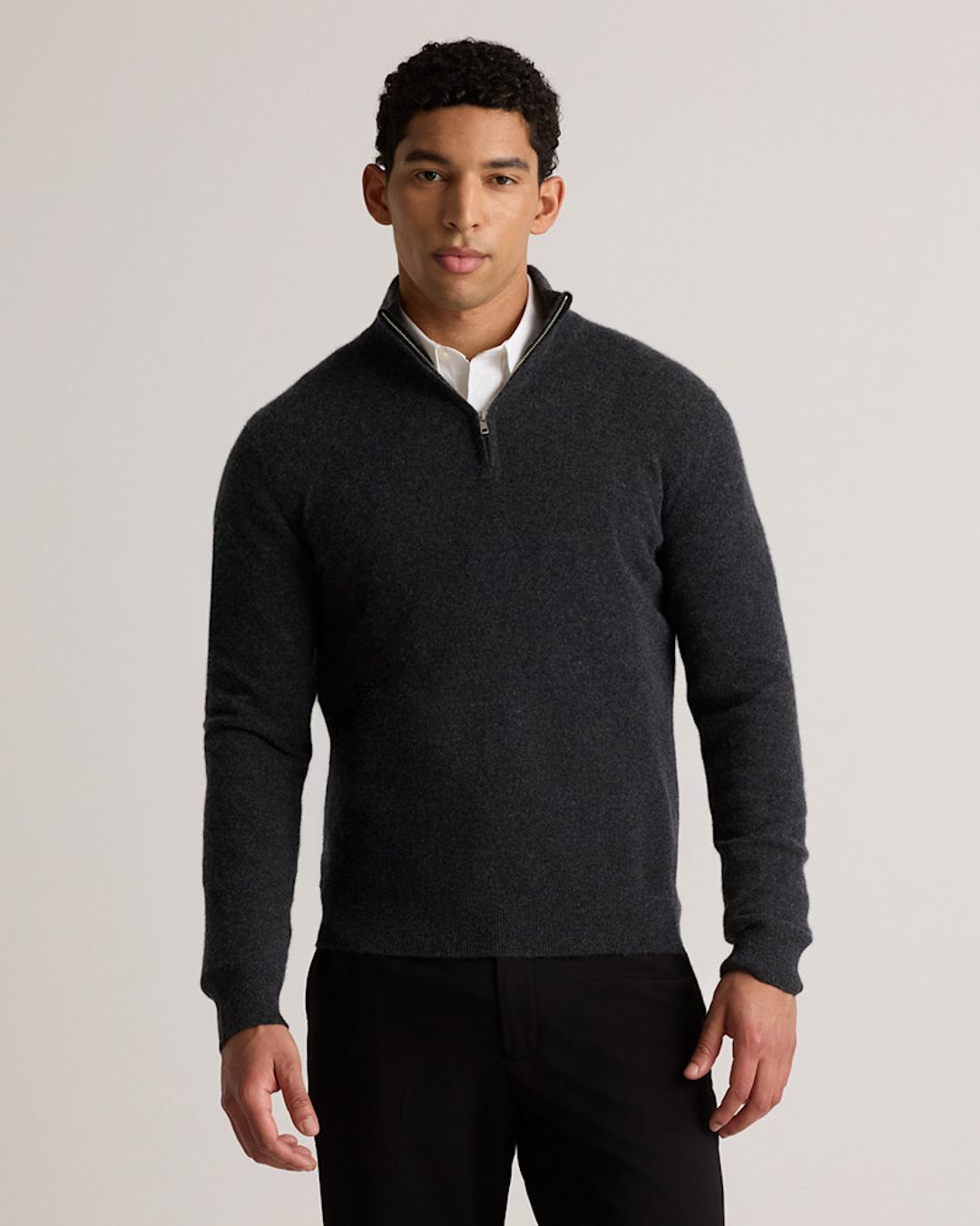 Mongolian Cashmere V-Neck Sweater #15