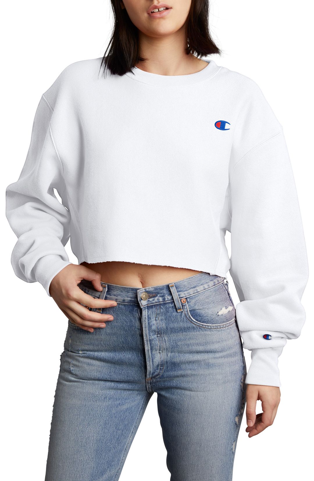 Reverse Weave® Crop Sweatshirt