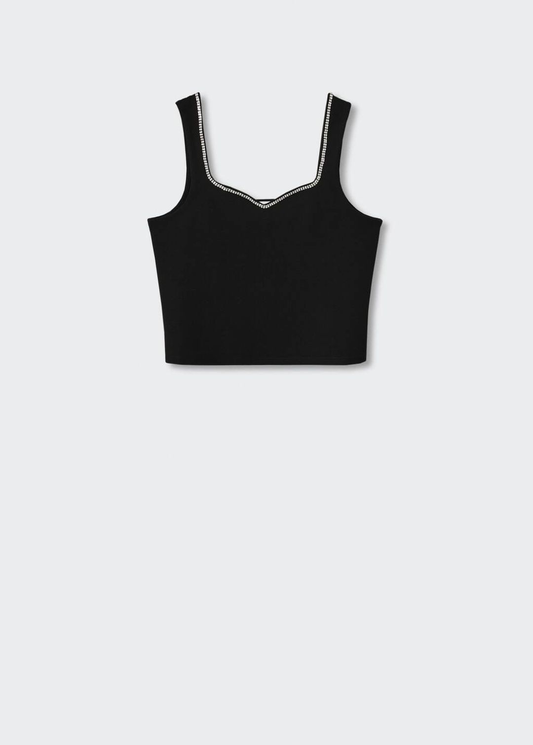 Top strass coranzon neckline