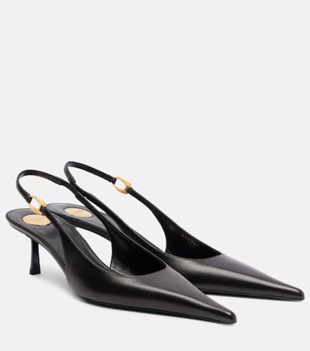 SAINT LAURENTVendome 50 leather slingback pump