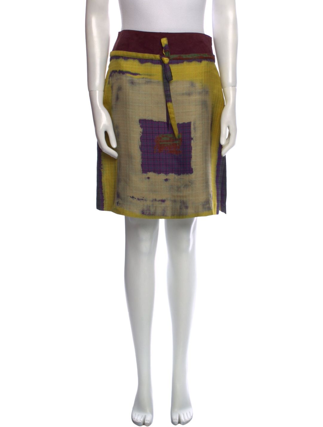 Vintage Knee-Length Skirt