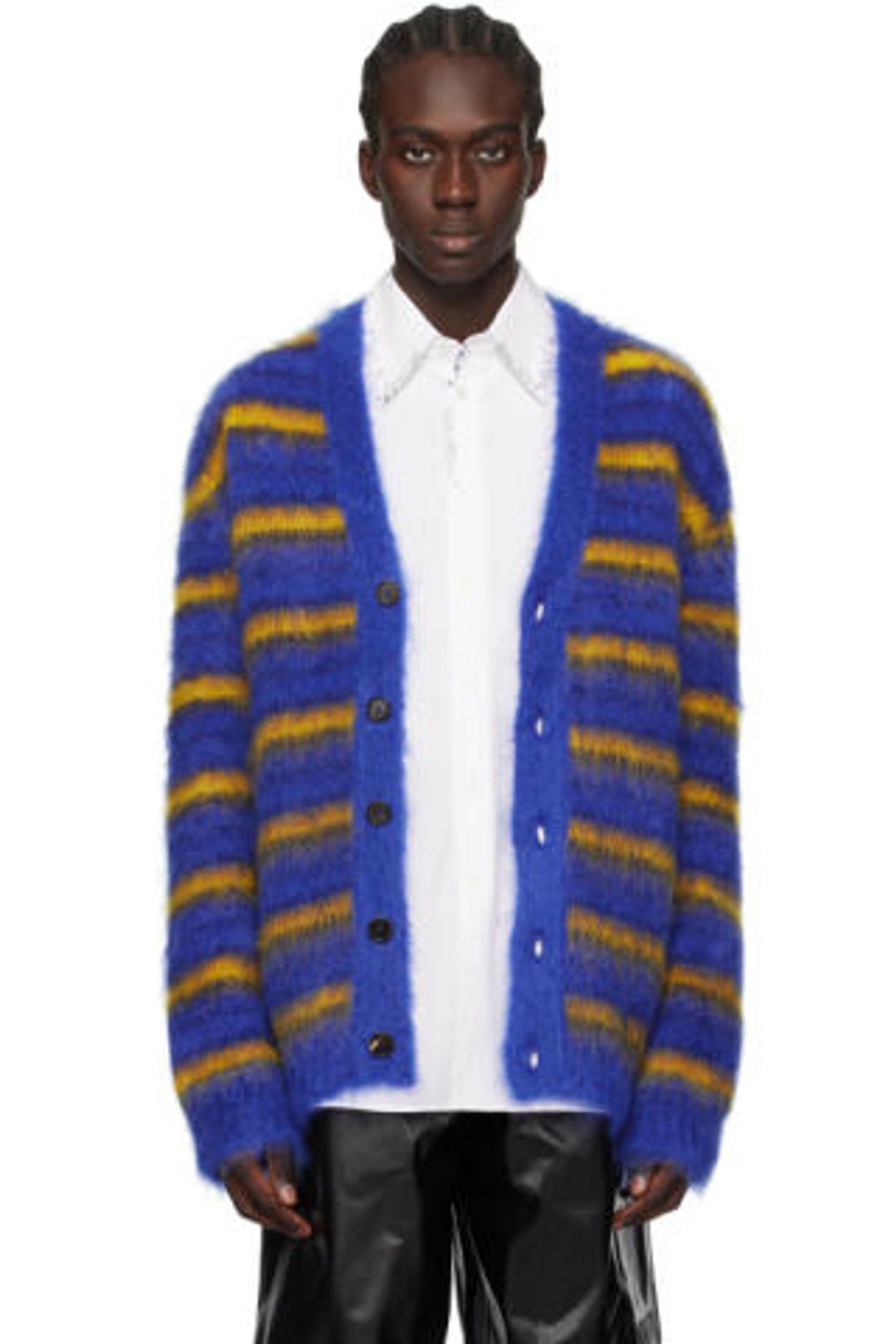 Blue Iconic Stripes Cardigan