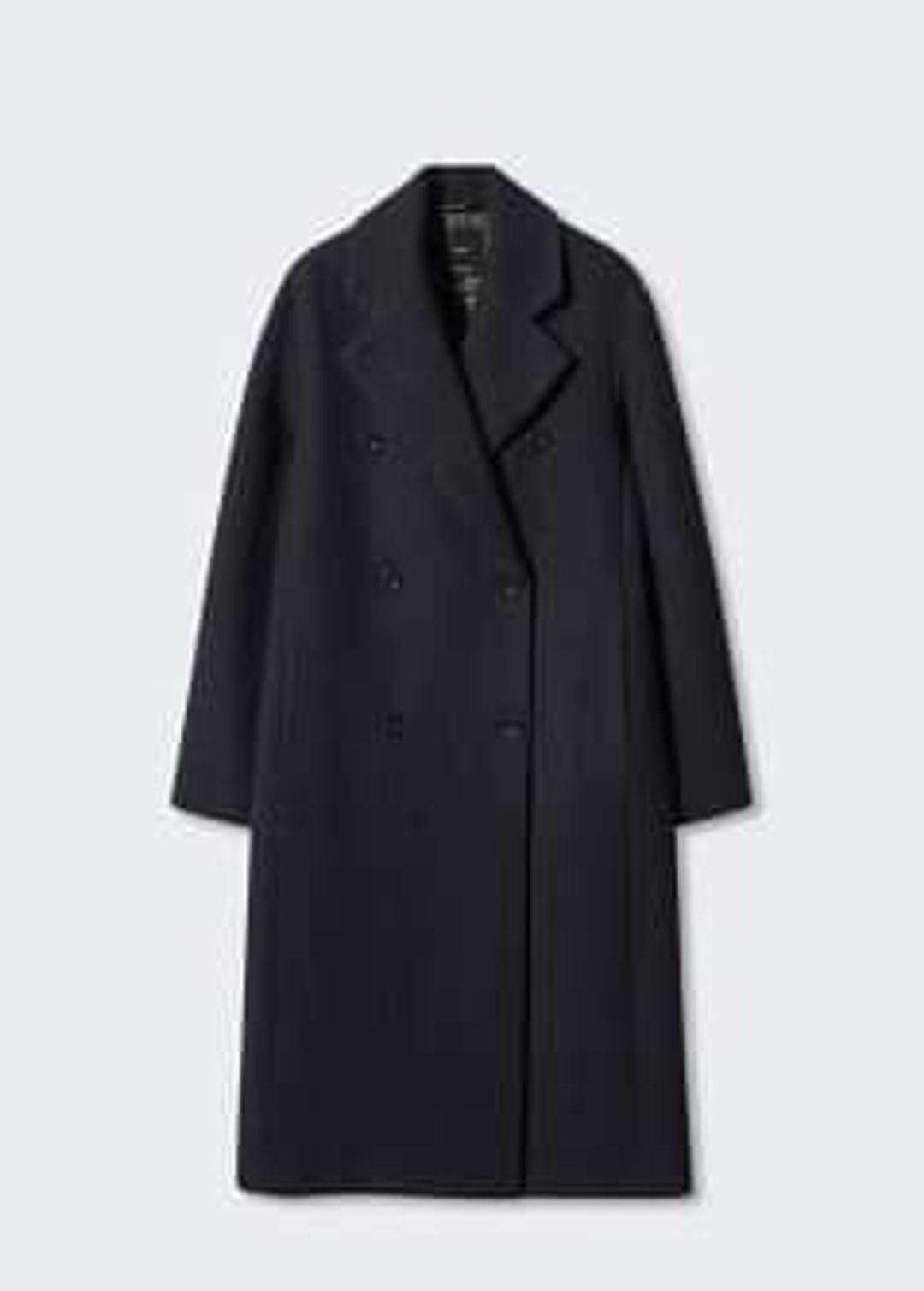 Check wool-blend coat