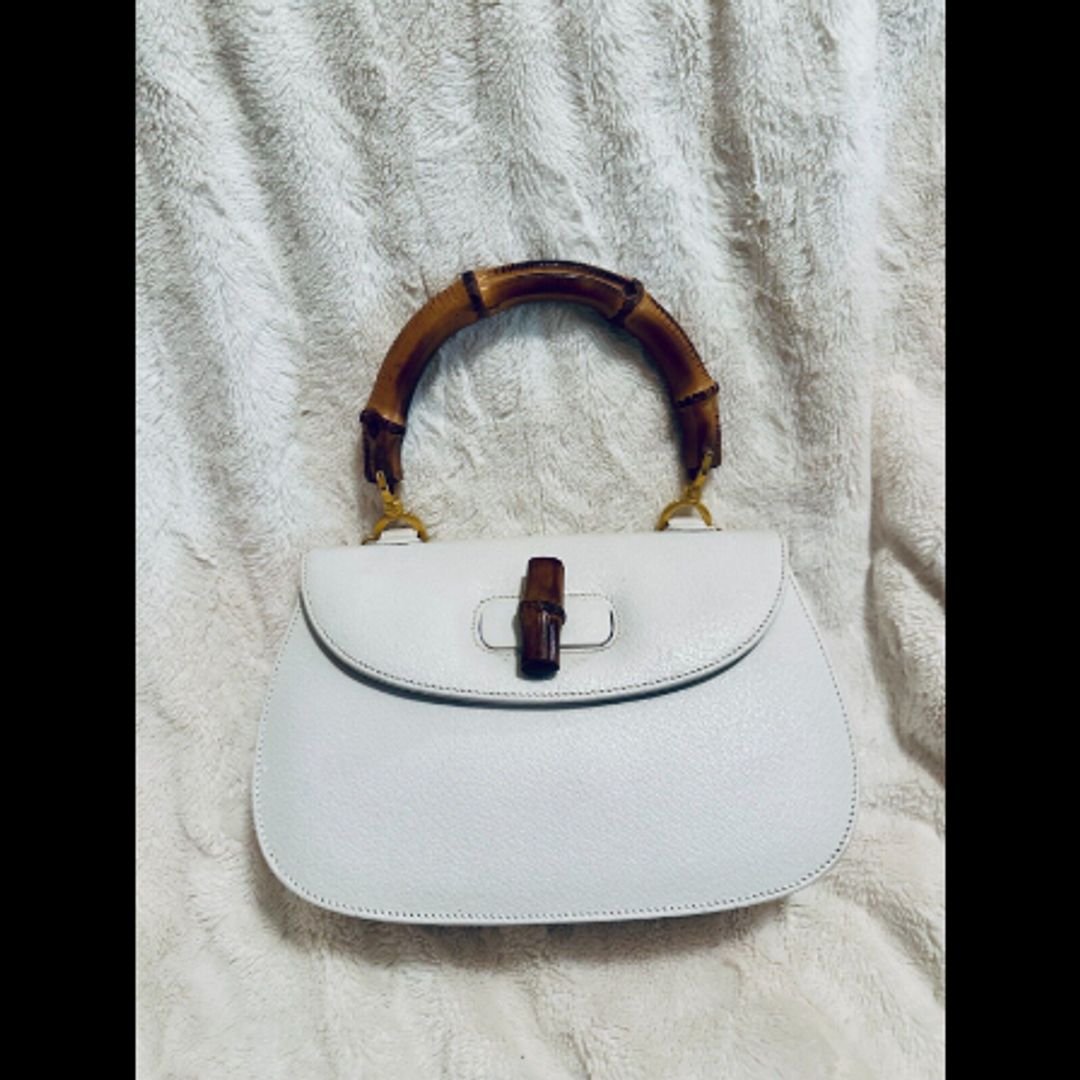 Gucci Vintage 1947 Bamboo Top Handle Hand Bag