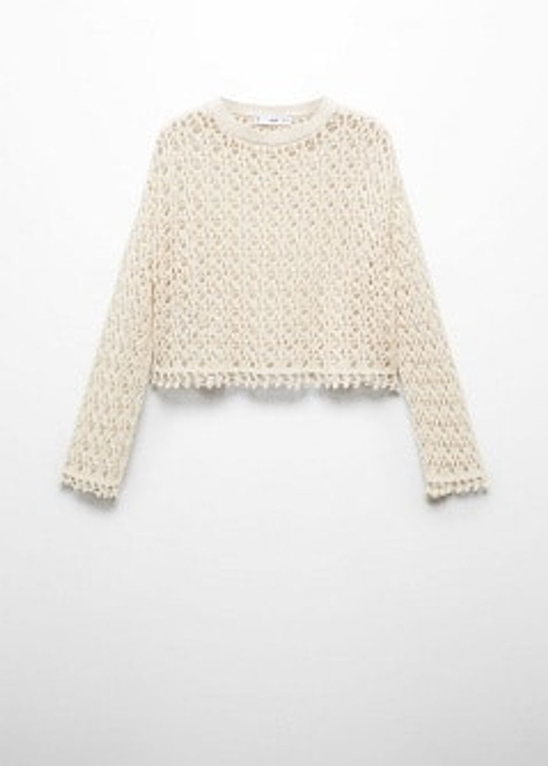 Fine-knit cotton sweater