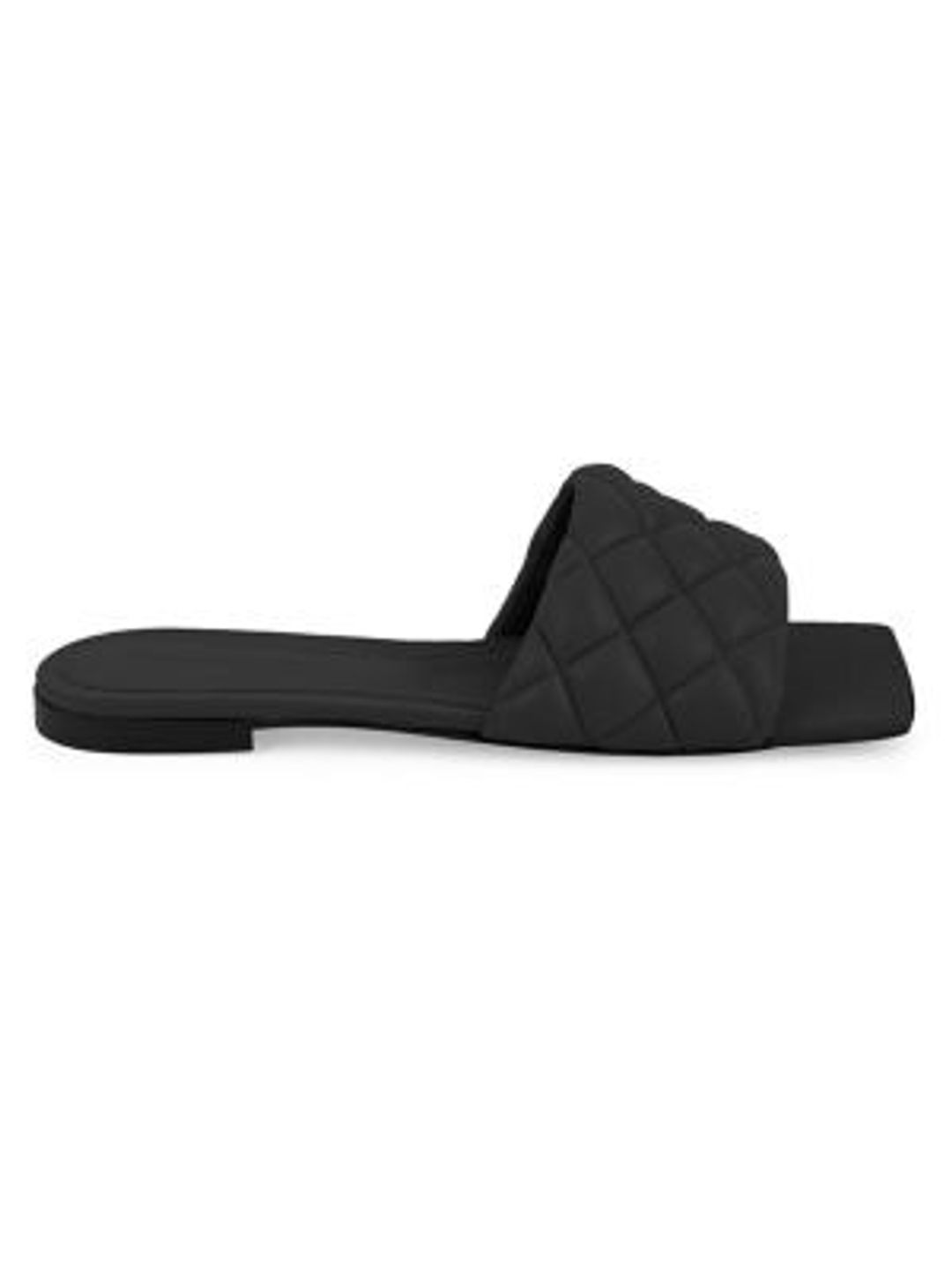 Padded Leather Flat Sandals #3