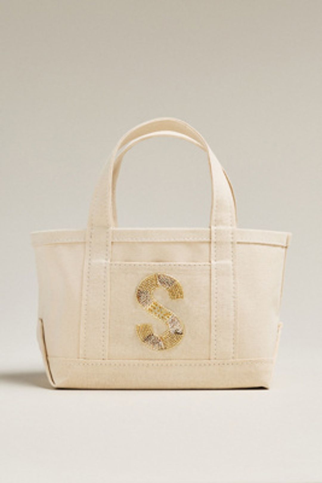 The Hartley Monogram Mini Canvas Tote