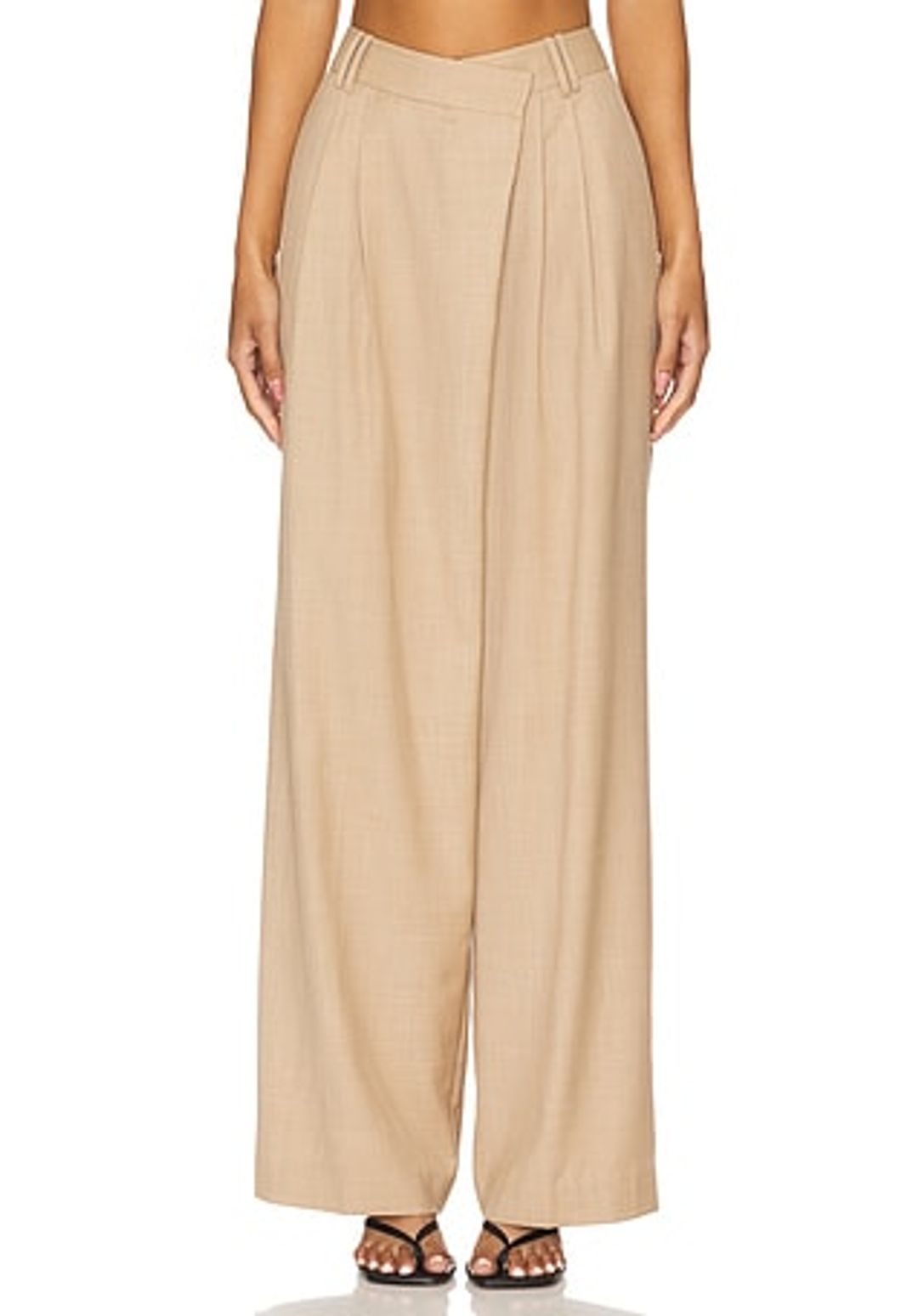 Asher Asymmetrical Pleat Front Pant