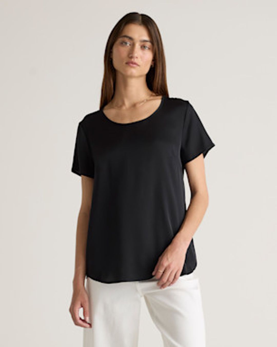 Washable Stretch Silk Tee