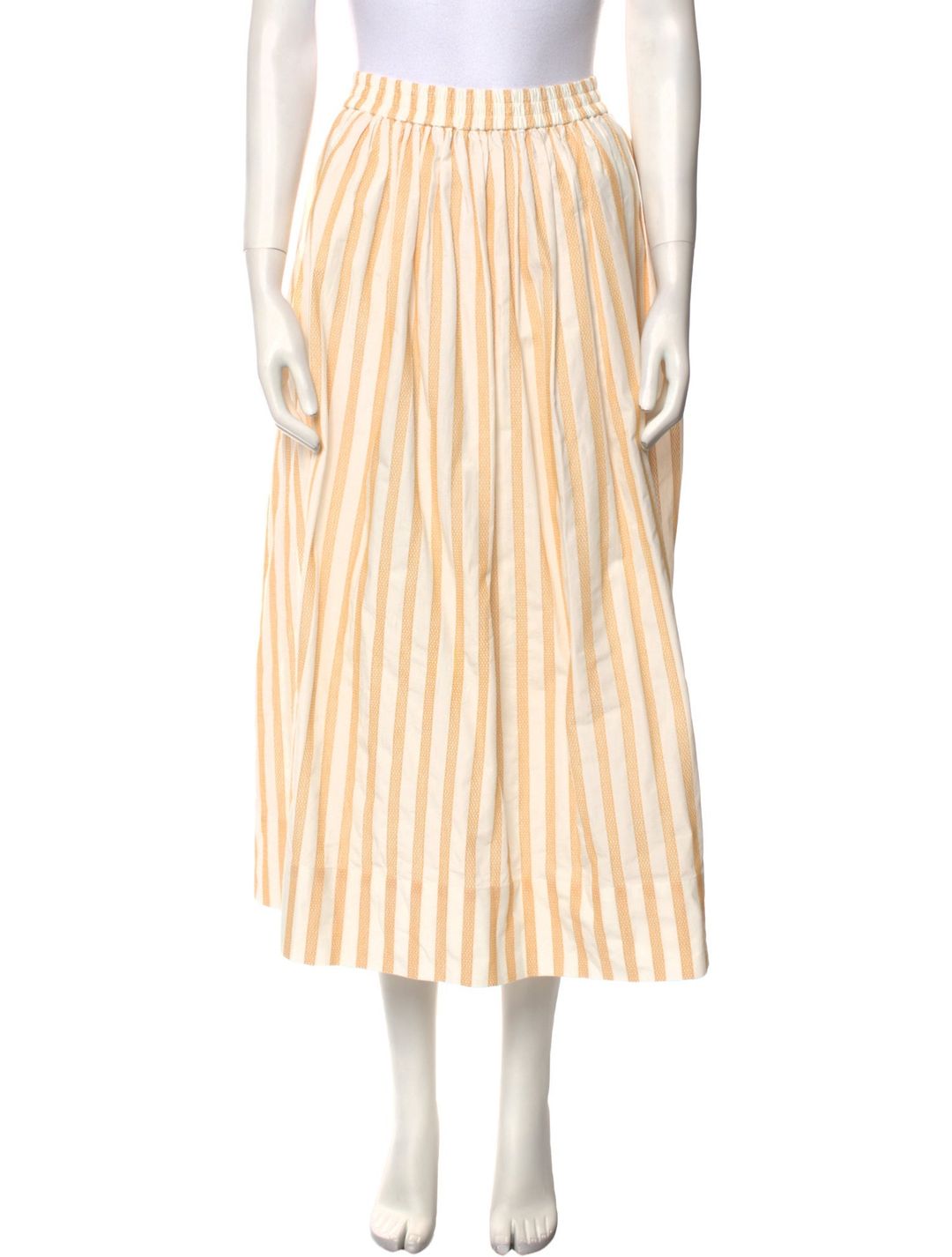 Acler Striped Midi Length Skirt