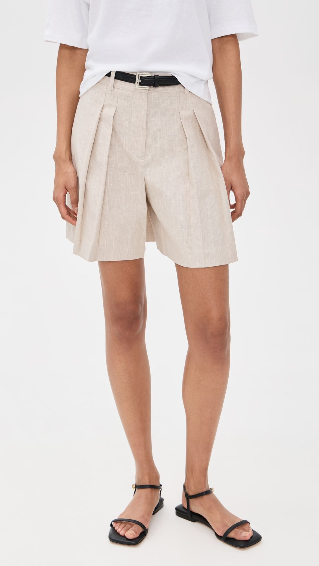 Pleated Shorts