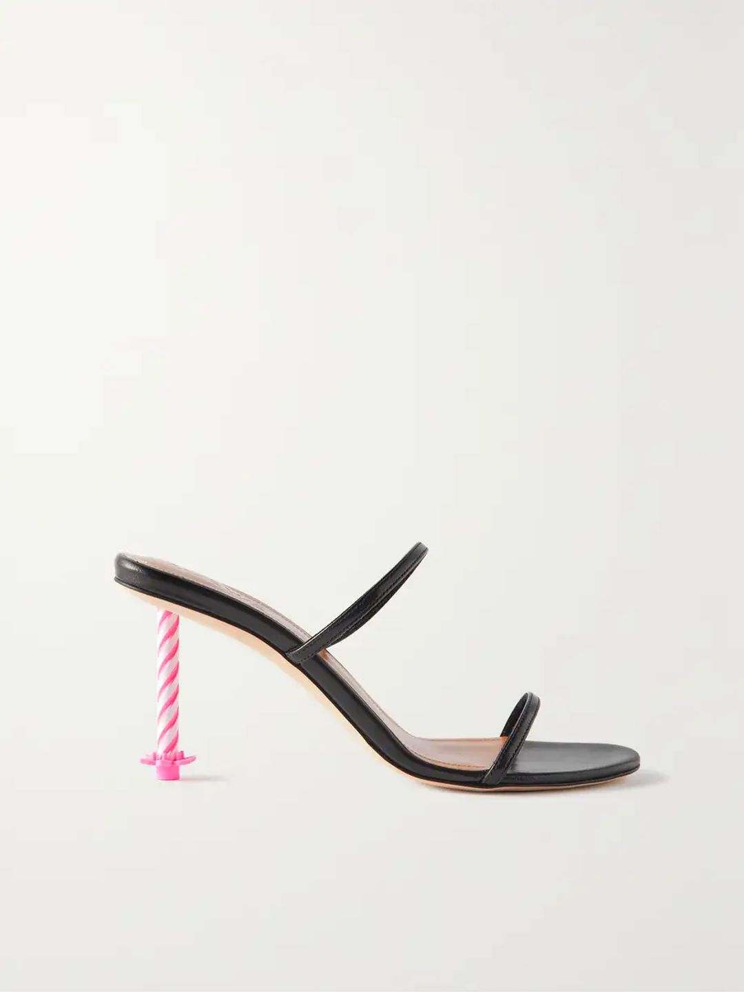 Embellished leather mules #6