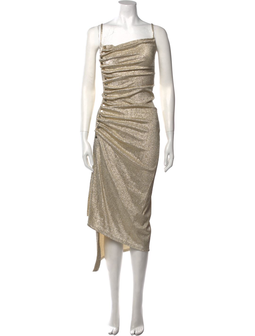 Square Neckline Long Dress