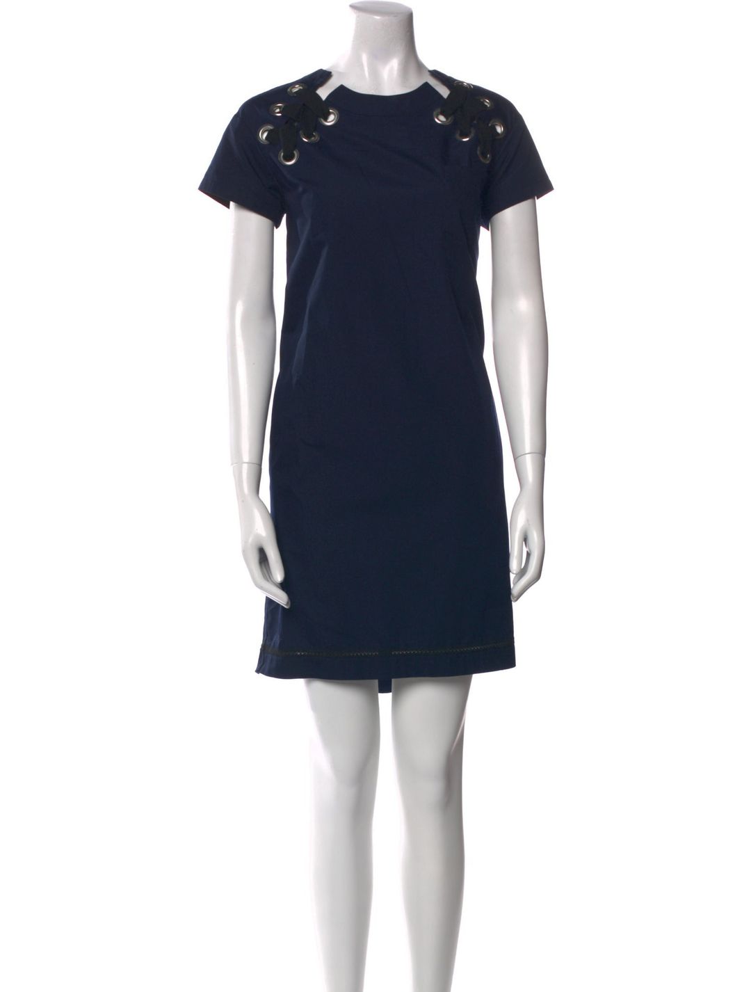 Sacai Crew Neck Knee-Length Dress