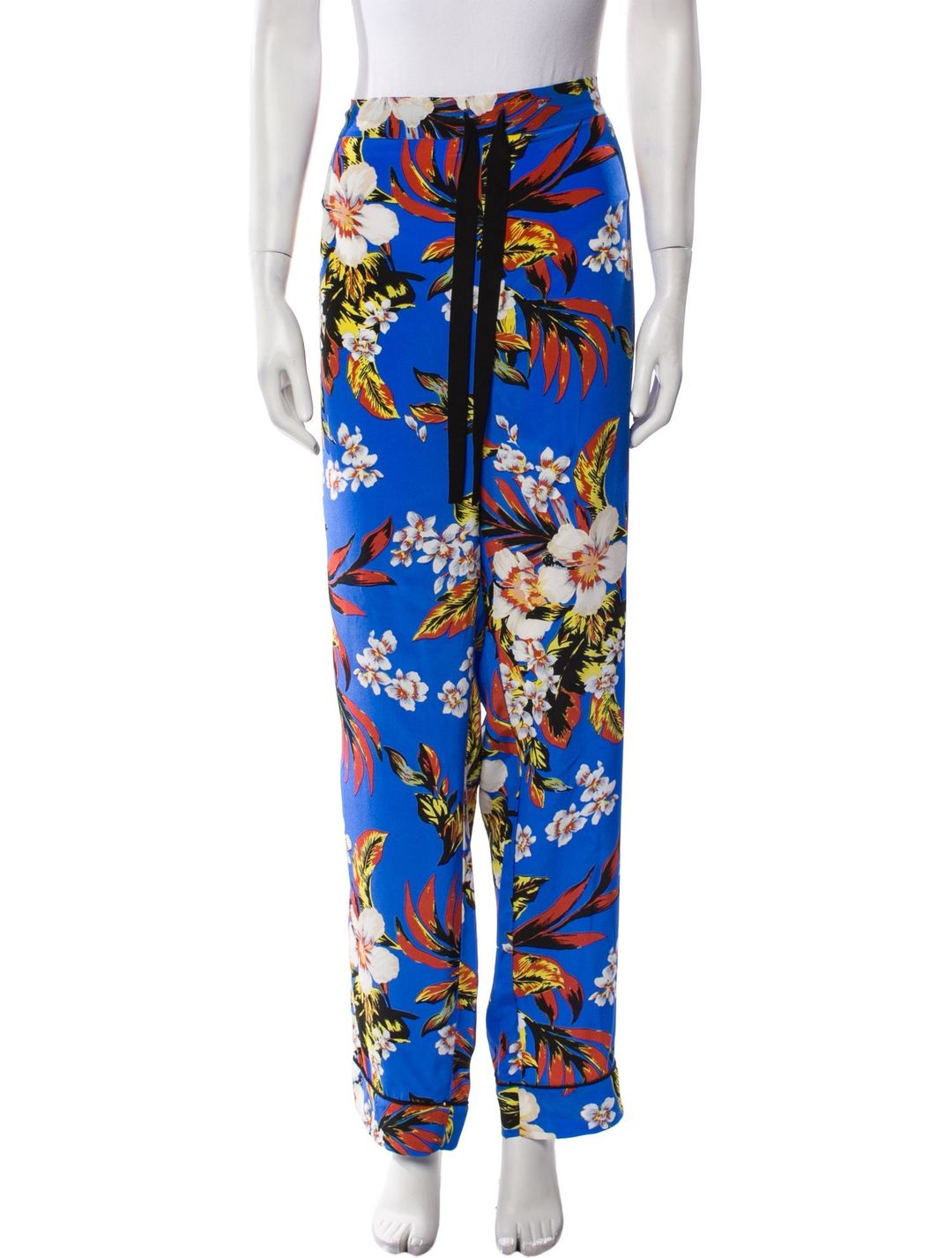 Silk Straight Leg Pants