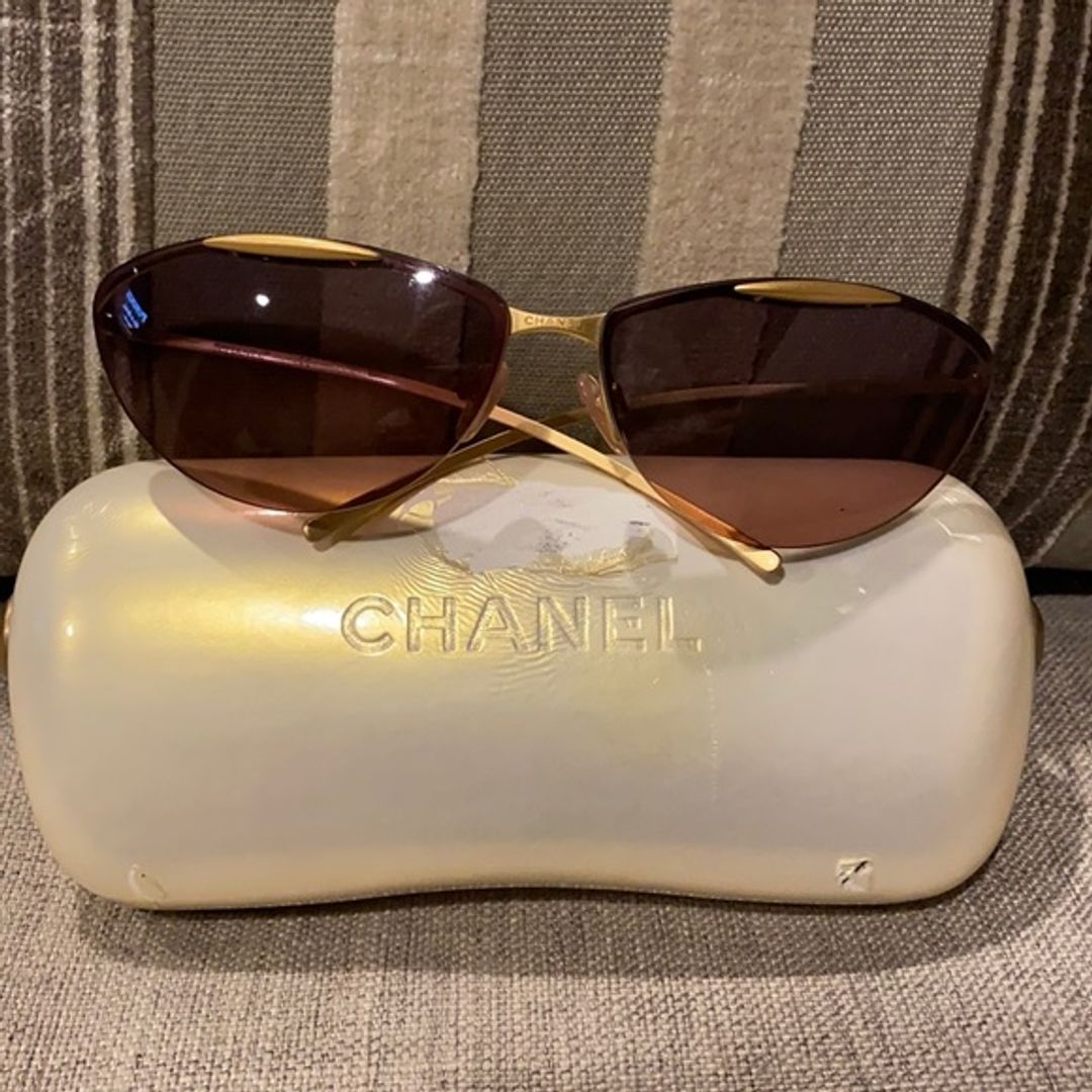 Vintage Rimless Chanel Sunglasses