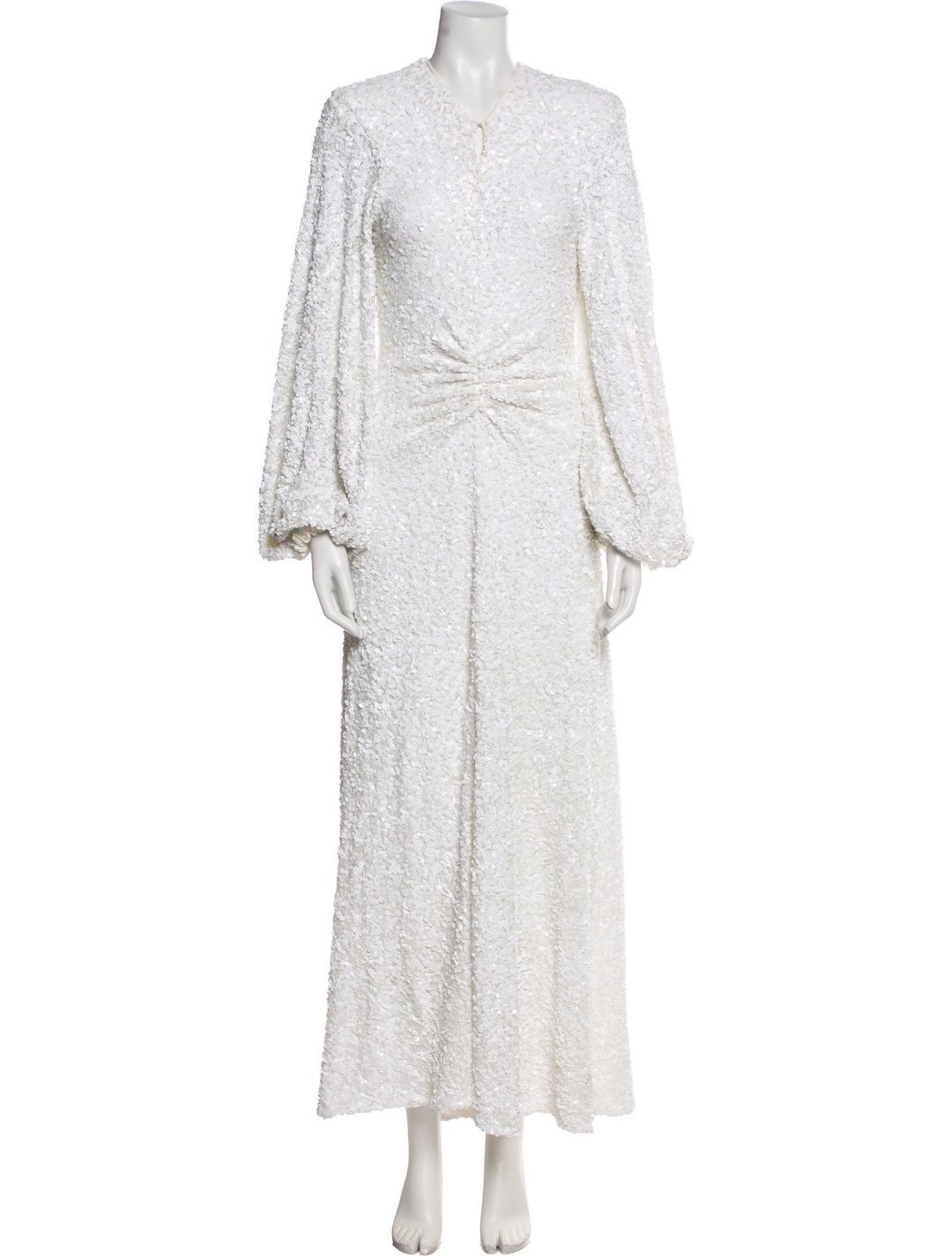 ROTATE Birger Christensen Crew Neck Long Dress