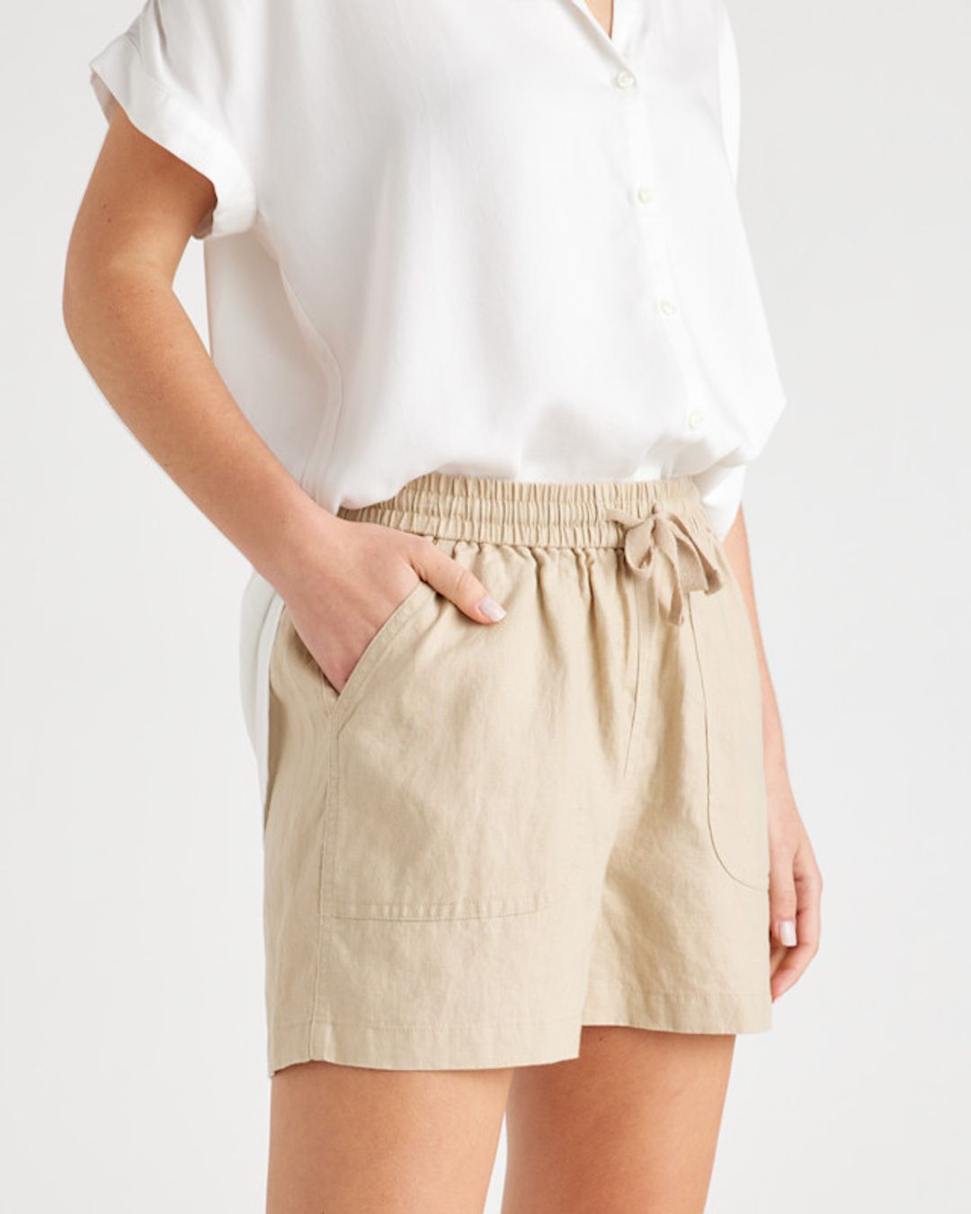 100% European Linen Shorts #3