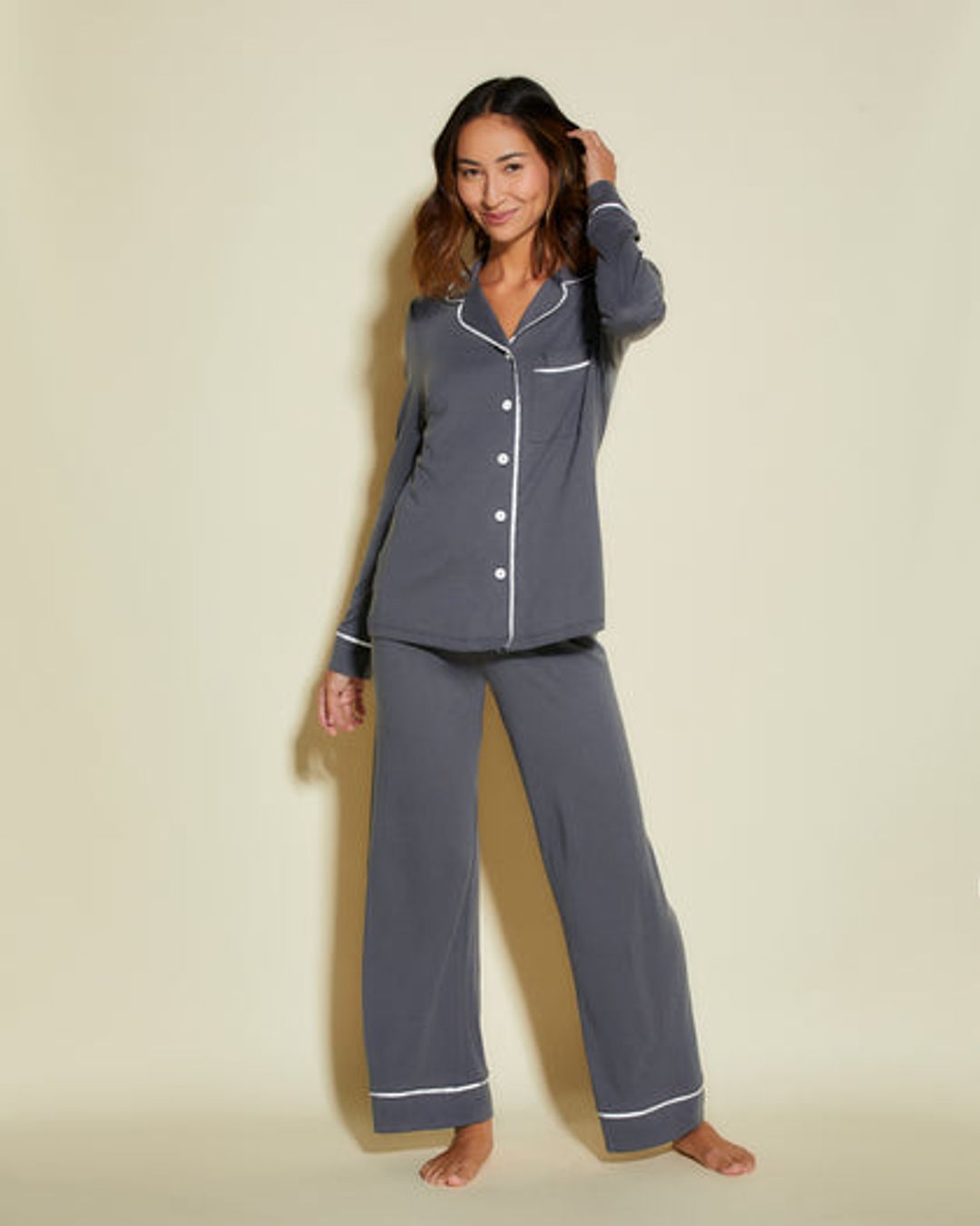 Petite Long Sleeve Top & Pant Pajama Set #5