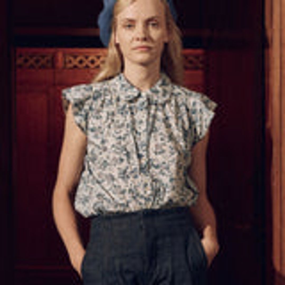 The Wren Top. -- Light Sky Pressed Floral Print - Light Sky Pressed Floral Print / 3 / T1292435PP