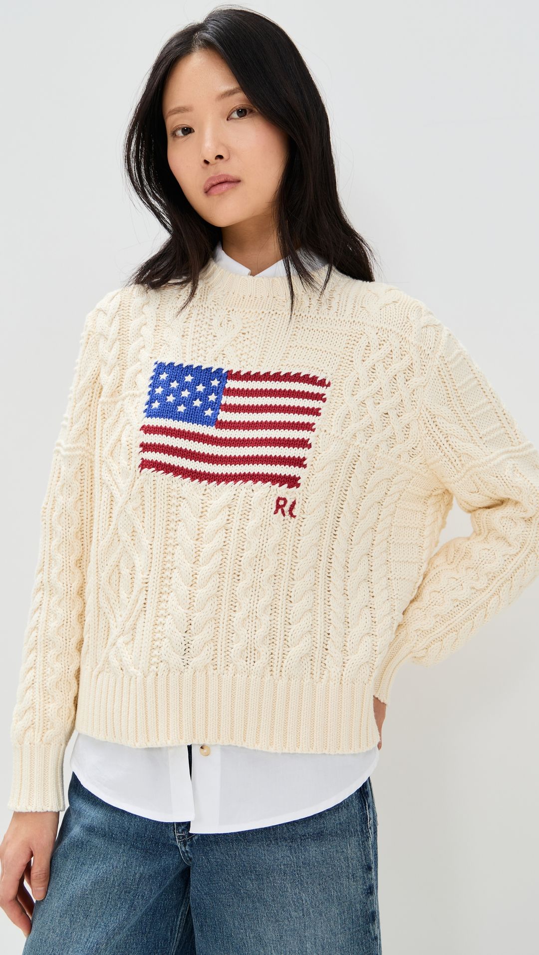 Flag Aran Pullover