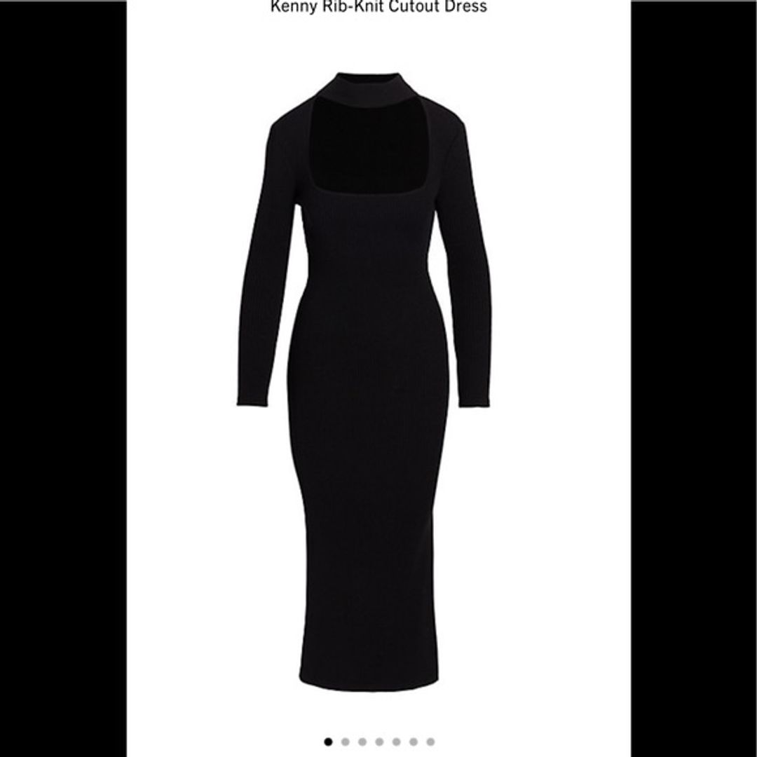 Kenny Rib-Knit Cutout Dress