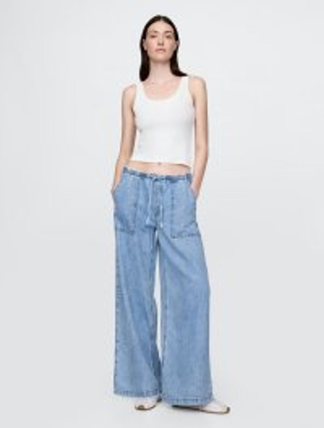 Mid Rise UltraSoft Easy Baggy Jeans