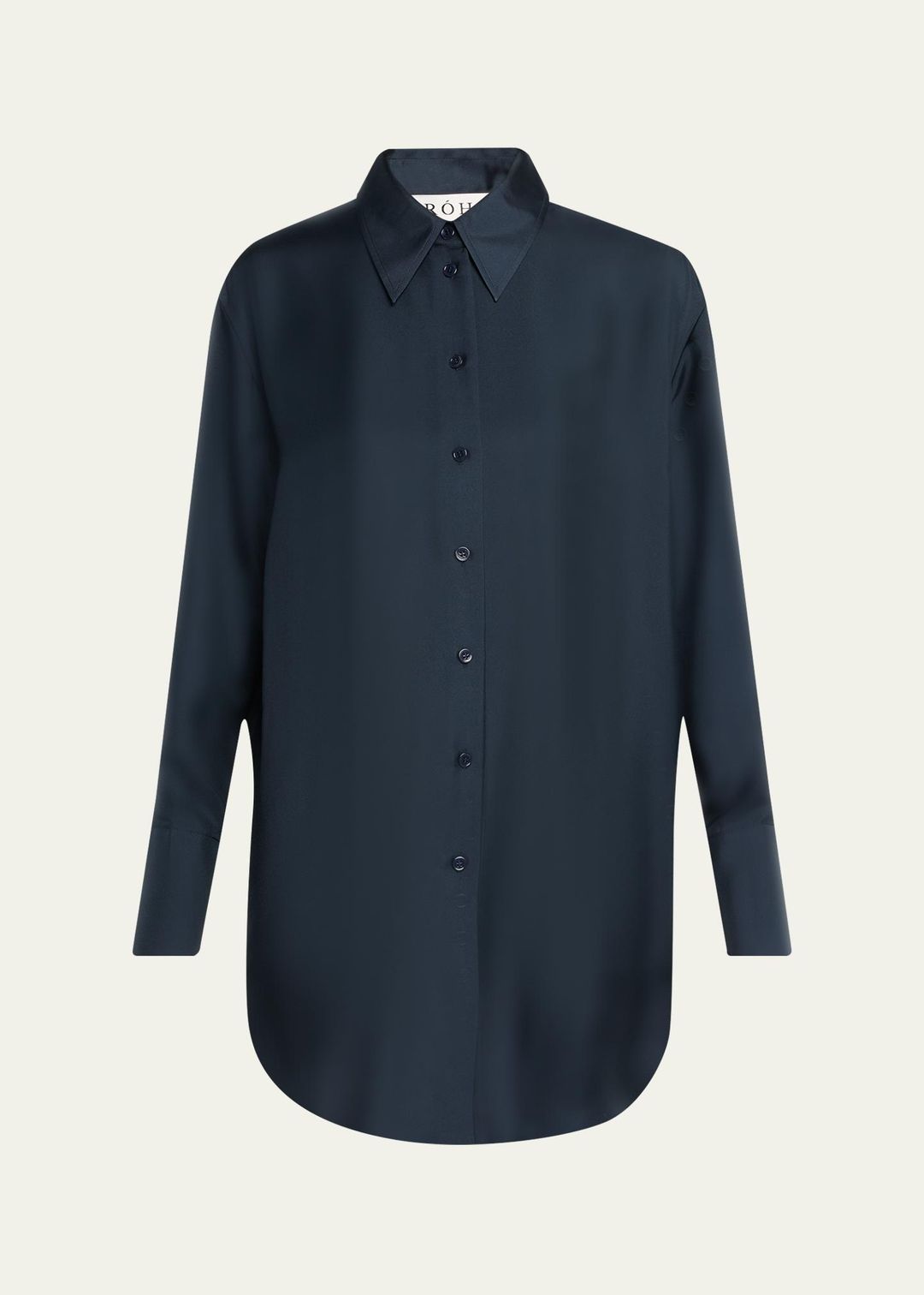 Long-sleeve Silk Shirt