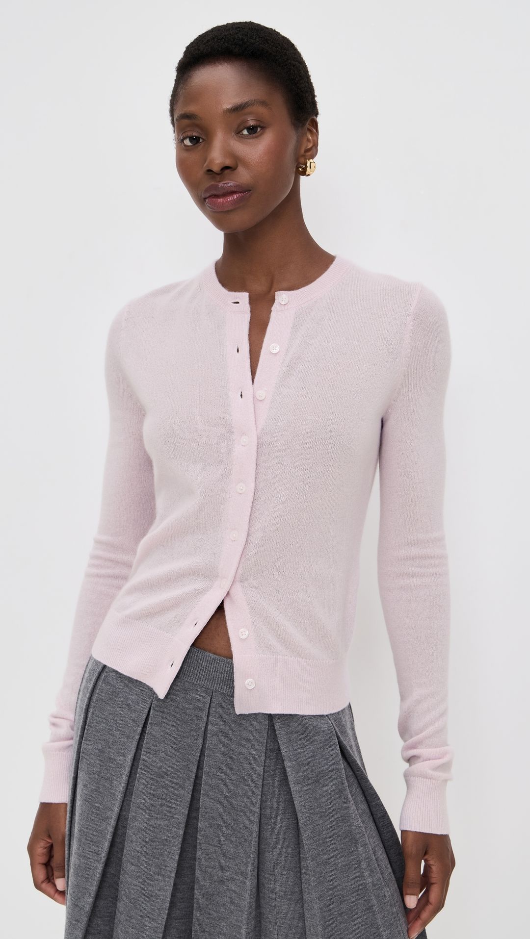Farren Cashmere Crew Cardigan