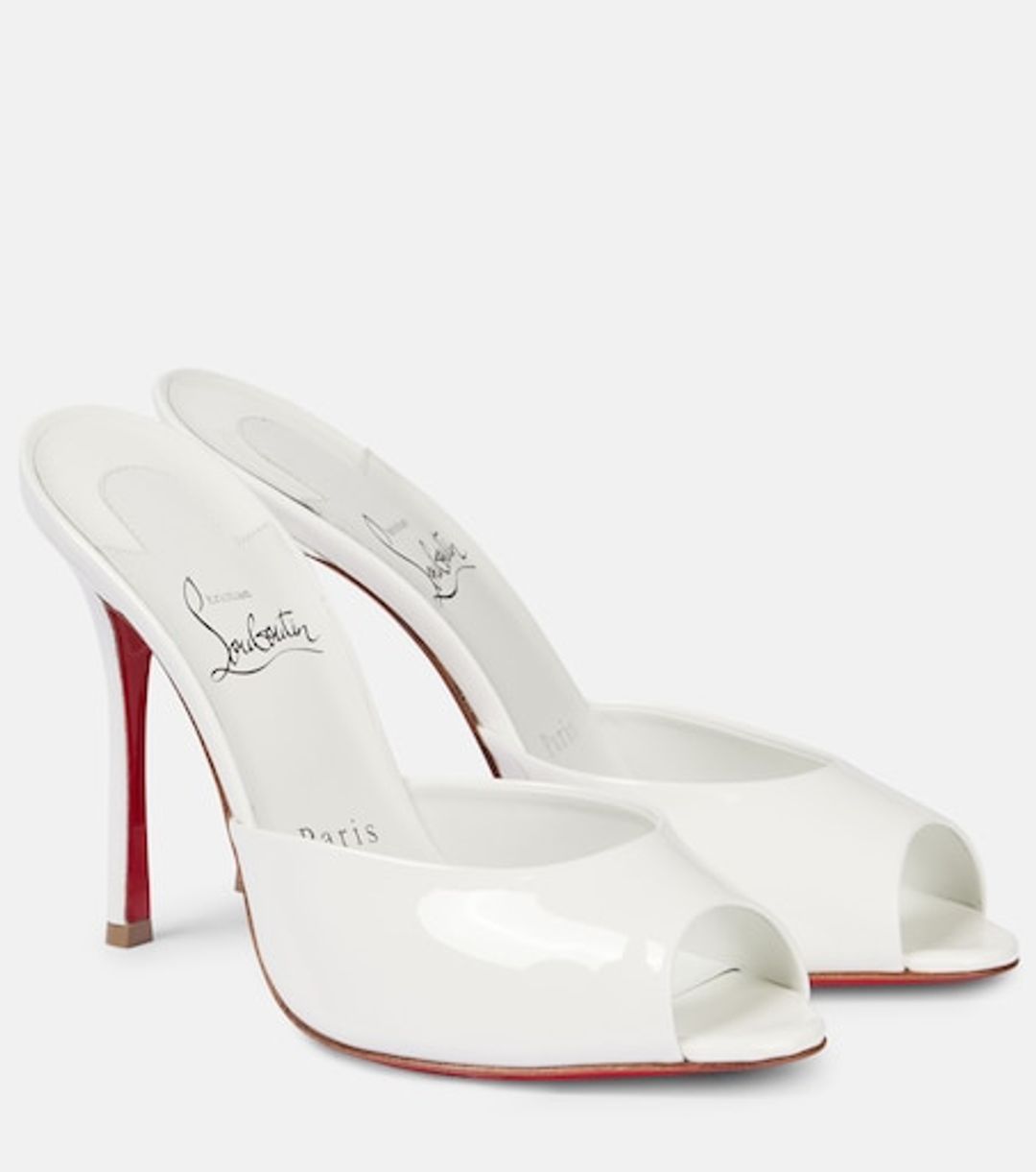 Bridal Me Dolly patent leather mules