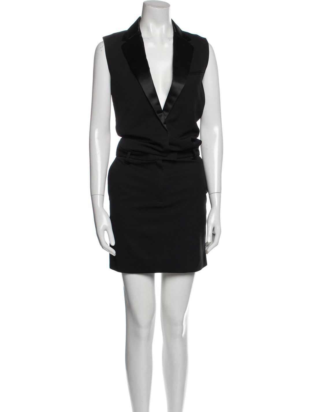 Celine V-Neck Knee-Length Dress
