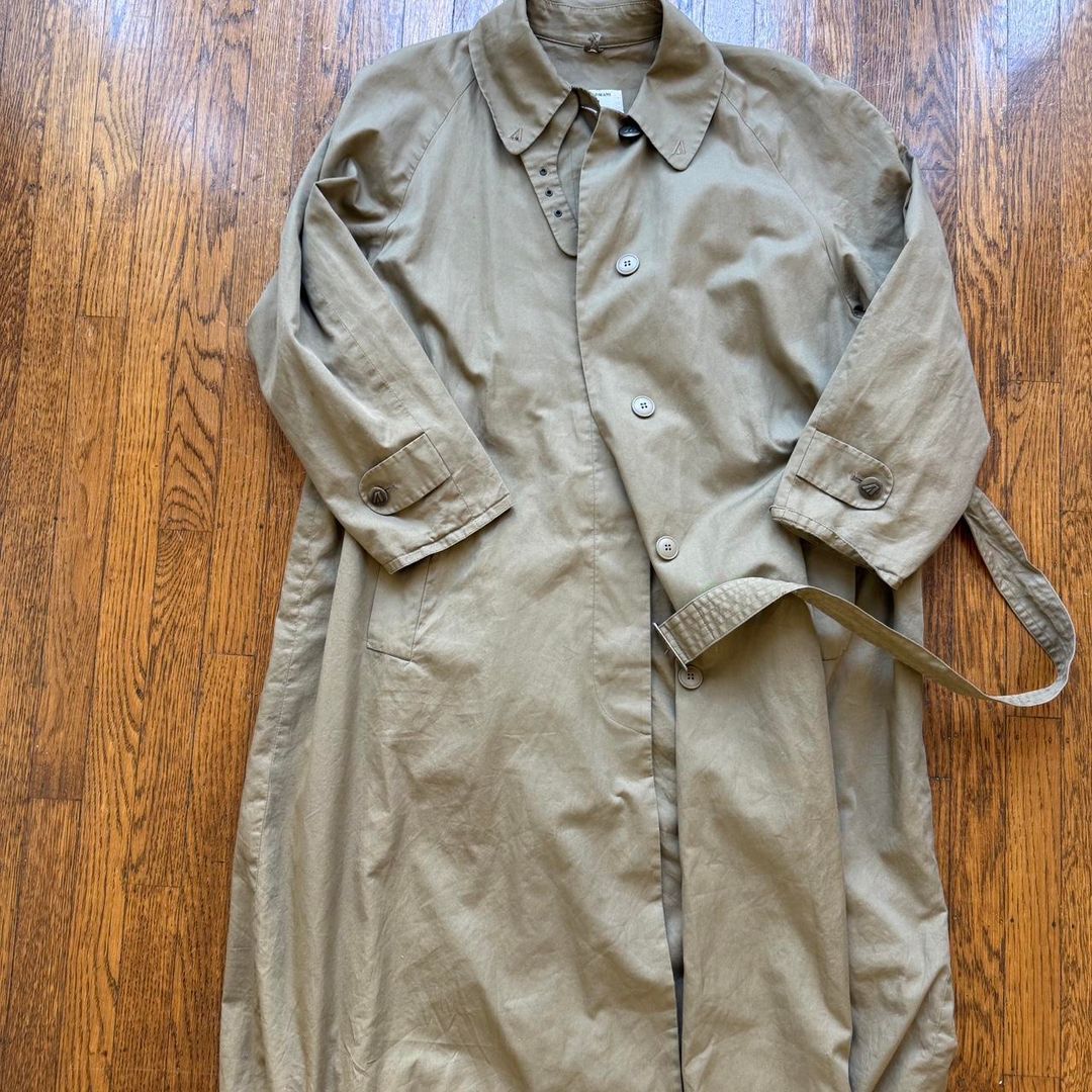 vintage giorgio armani full length coat
