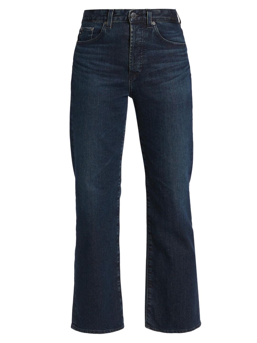 AG Jeans Kinsley High-Rise Stretch Straight Crop Jeans