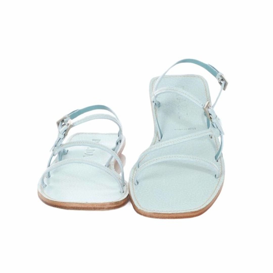 Prada Lago Strappy Sandals Sky Blue