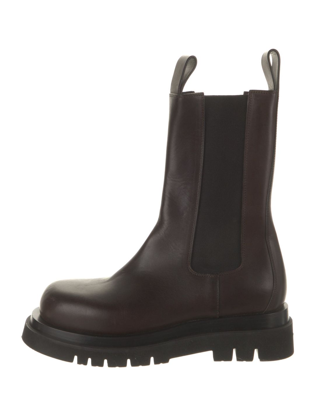 Bottega Veneta Leather Grosgrain Trim Chelsea Boots