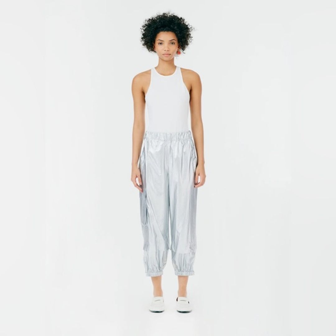 Metallic Nylon Pull On Wilt Jogger
