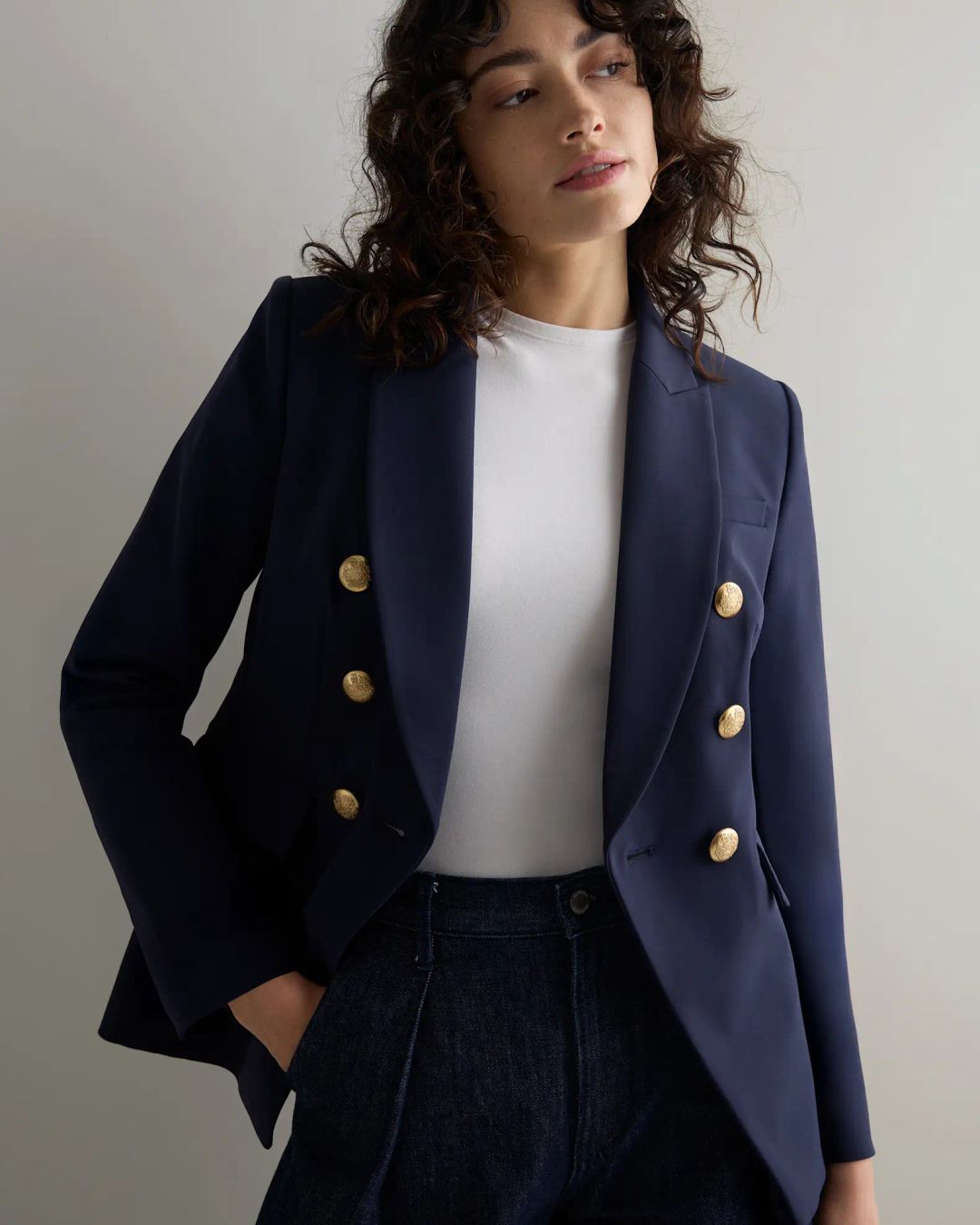 Scuba Single Breasted Convertible Blazer #3