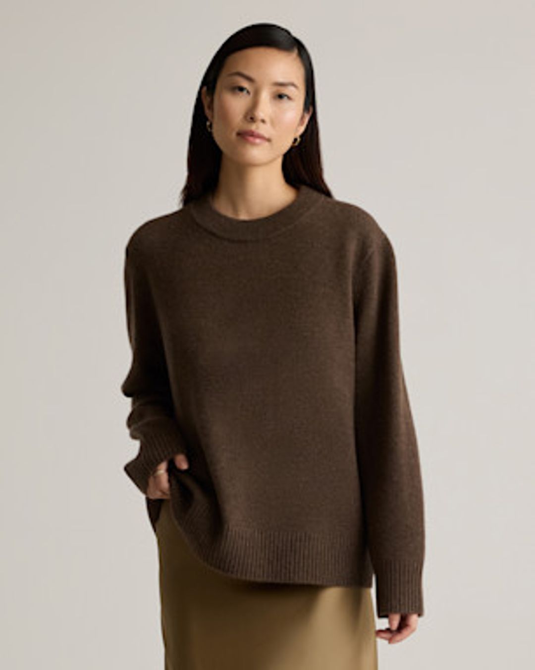 Mongolian Cashmere Crewneck Sweater