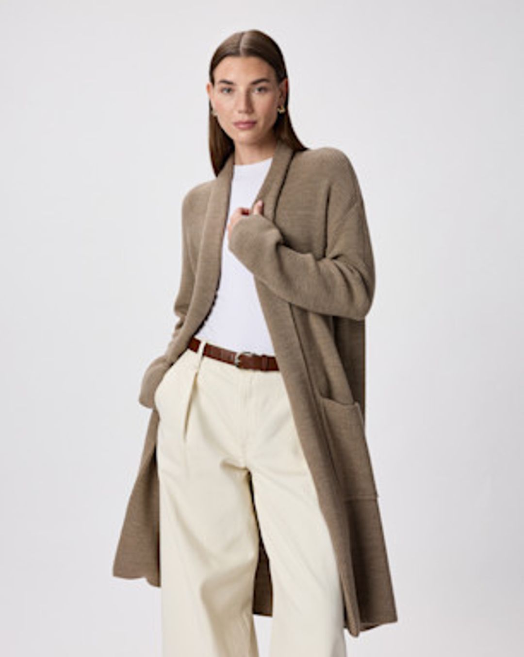 Australian Merino Wool Duster Cardigan