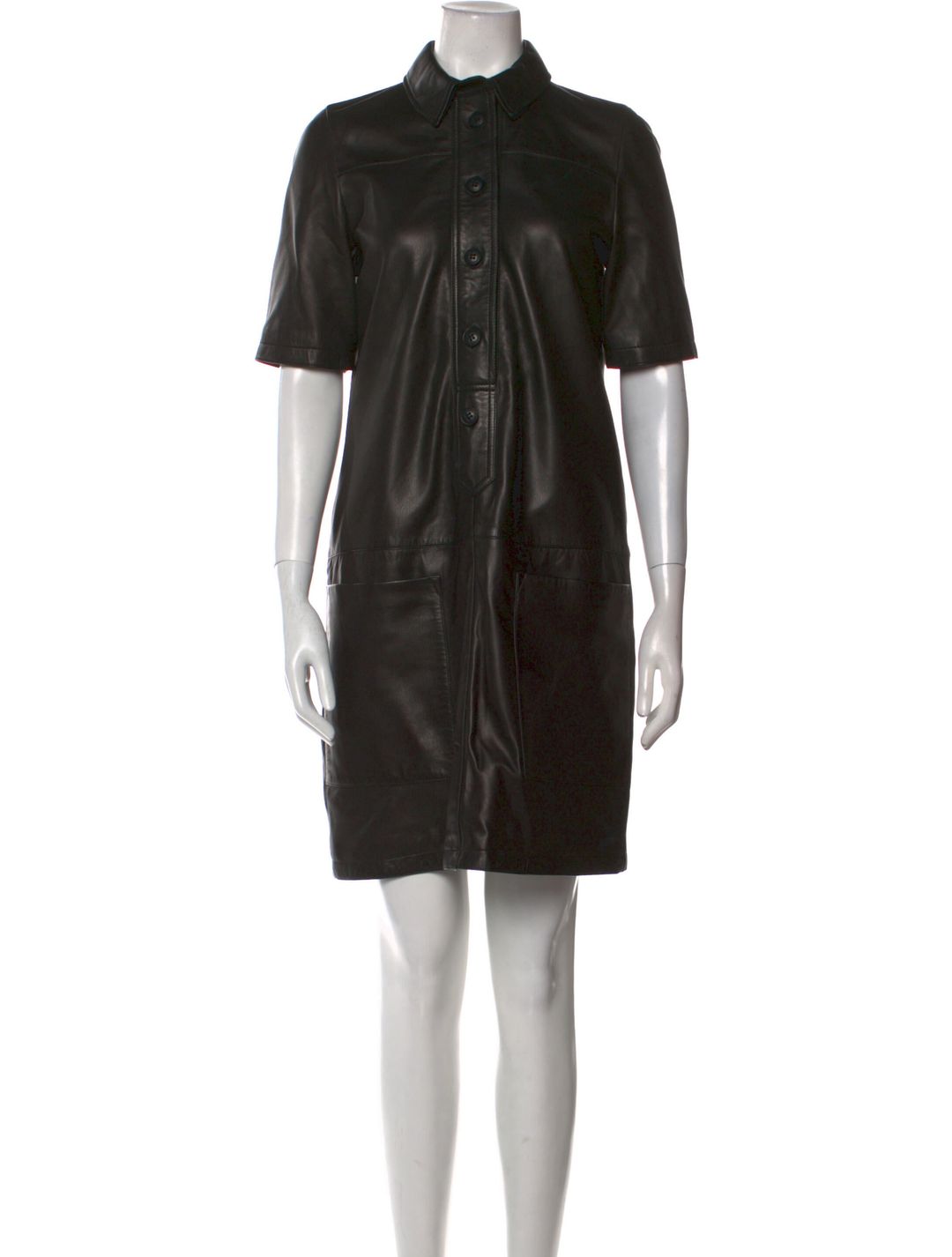 Lamb Leather Mini Dress