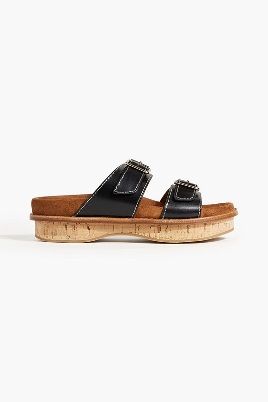 Marah buckled leather platform sandals