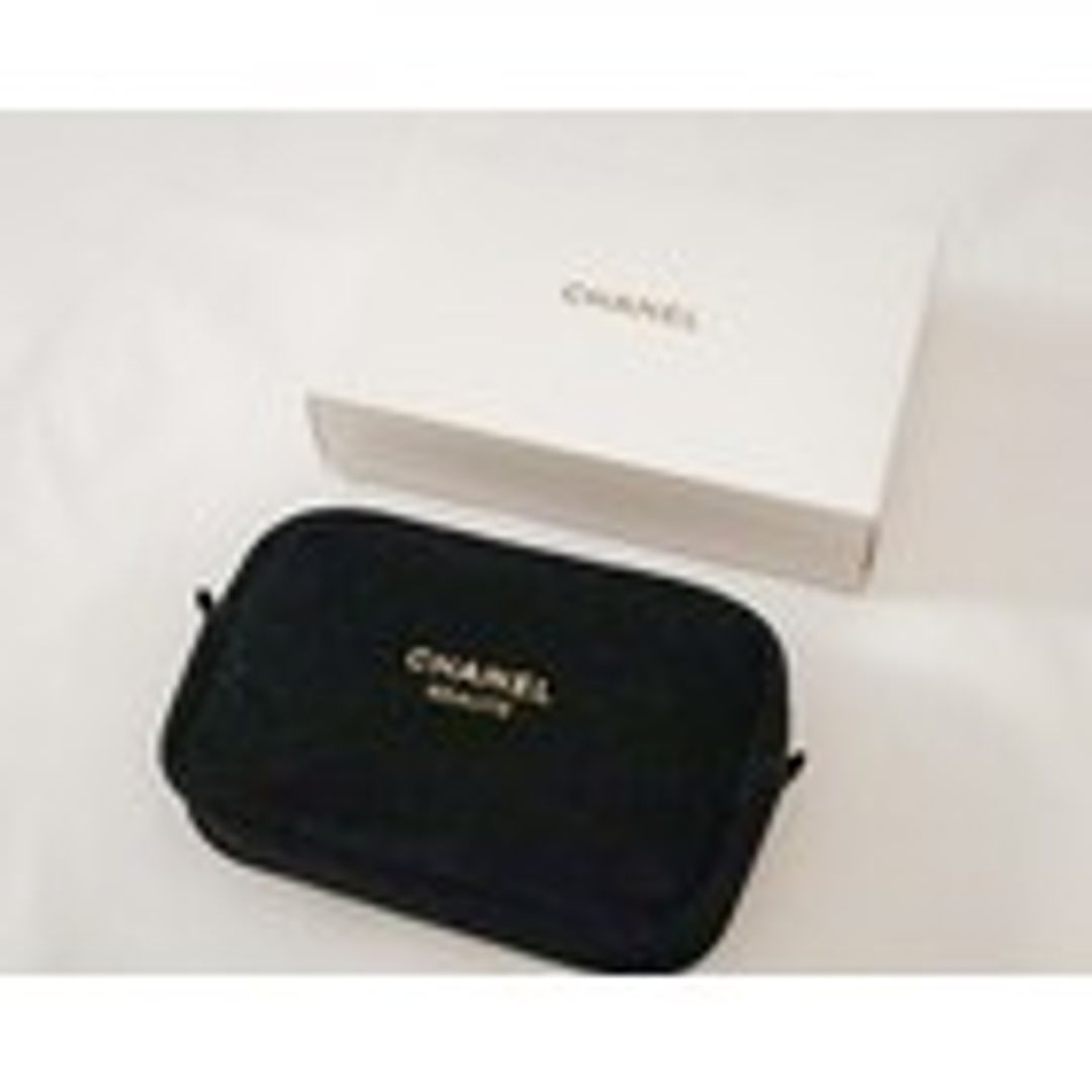 CHANEL Beaute Cosmetic Makeup Bag Pouch Clutch Sparkling