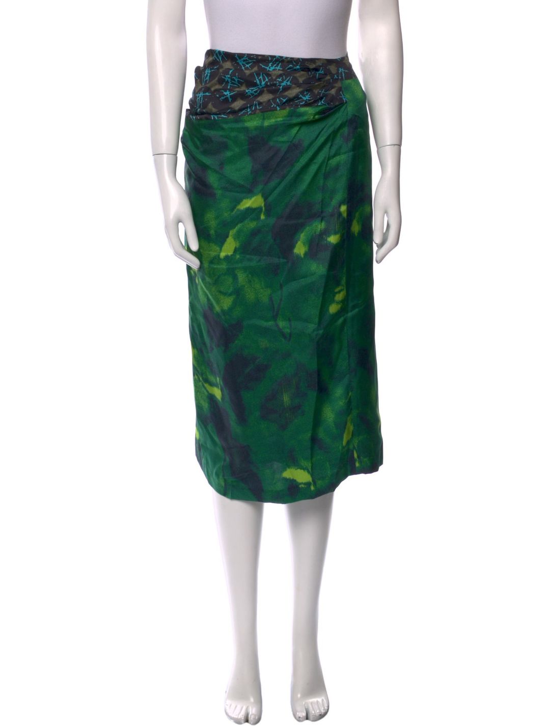 Silk Knee-Length Skirt