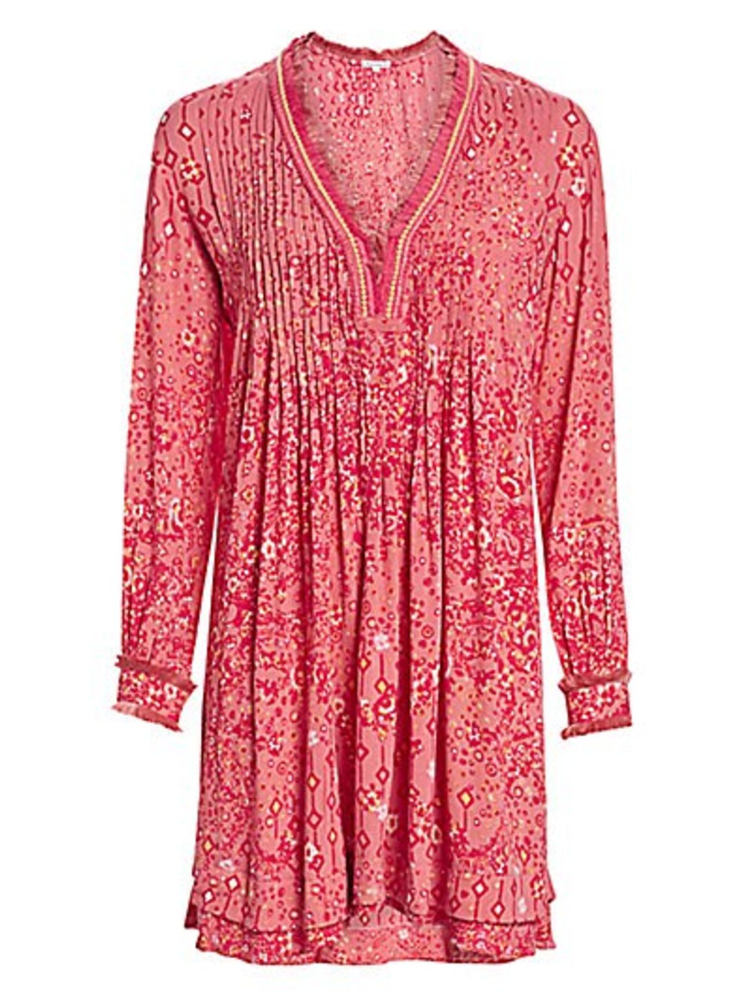 Ola Pleated Print Dress