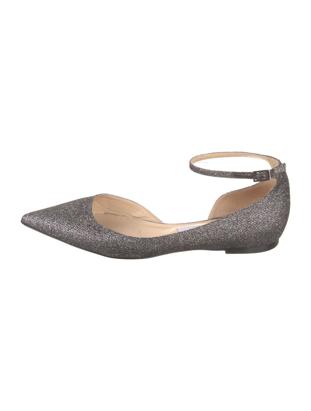 Jimmy Choo Canvas D'Orsay Flats